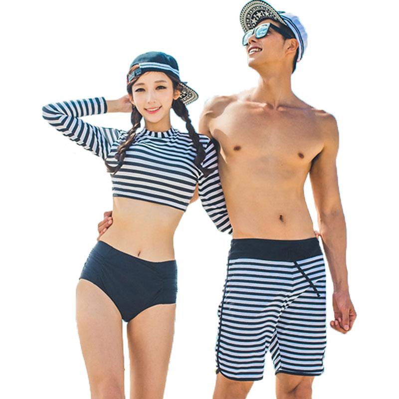 Cynthia Stripes Couple Swimwear