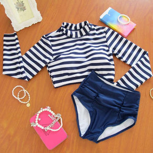 Cynthia Stripes Couple Swimwear
