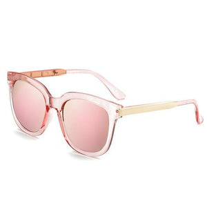 Fashion Couple Mirror Sunglasses Women Men Brand Designer 2017 Rose Gold High Quality Ladies Sunglasses Female Sun Glasses UV400