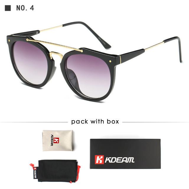 Slim Curved Brow Camouflage Sunglasses Round Vintage Sun Glasses Men Rounded UVA/UVB gafas de sol mujer Couple Eyewear
