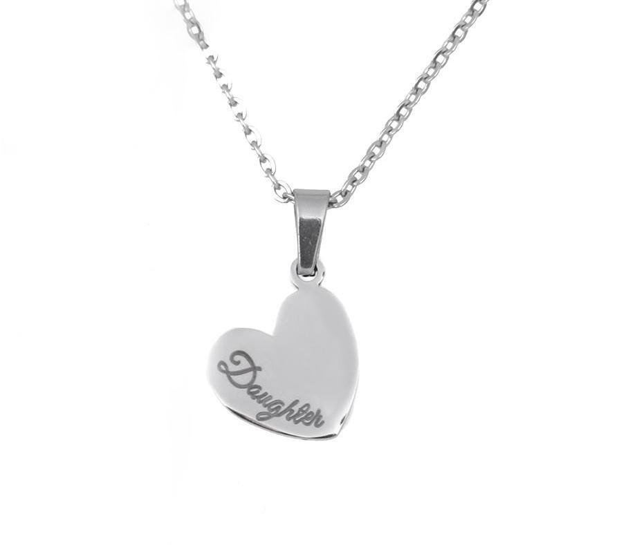 Mother and Daughter Double Heart Couple Necklace