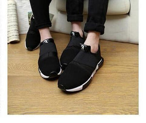 Trendy Flowers No Lace Couple Shoes
