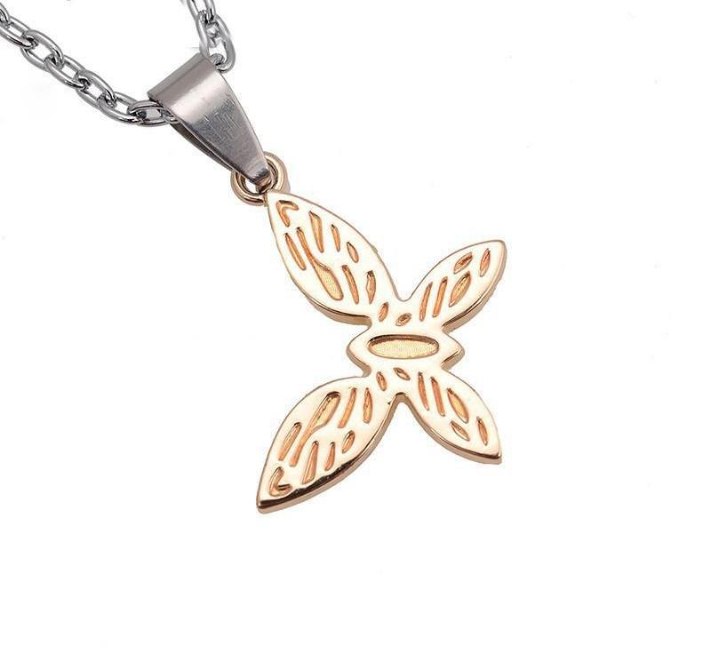 I Will Keep Waiting For You Butterfly Couple Necklace