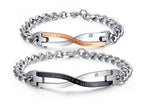 Couple Bracelets Stainless Steel Lovers Wedding For Men & Women