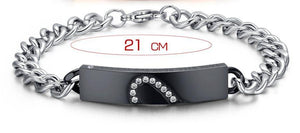 Couple Bracelets Stainless Steel Lovers Wedding For Men & Women