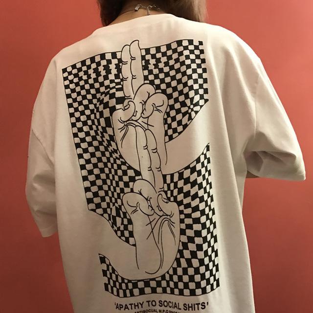 Harajuku style couple short sleeve t shirt