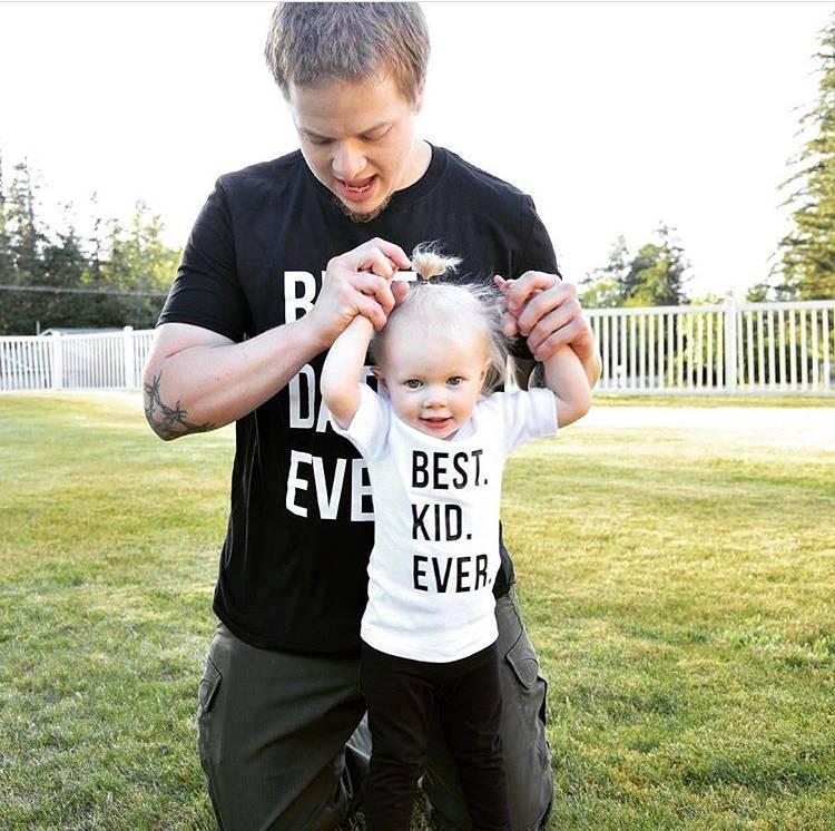 Best Mom Dad Kid Ever Family Matching Shirts