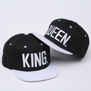 KING QUEEN Embroidery Couple Caps