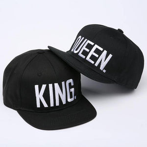KING QUEEN Embroidery Couple Caps