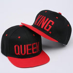KING QUEEN Embroidery Couple Caps