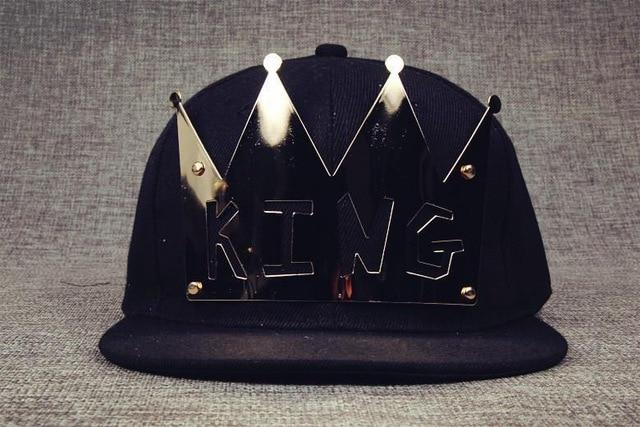 Bling King Queen Couple Caps