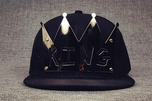 Bling King Queen Couple Caps