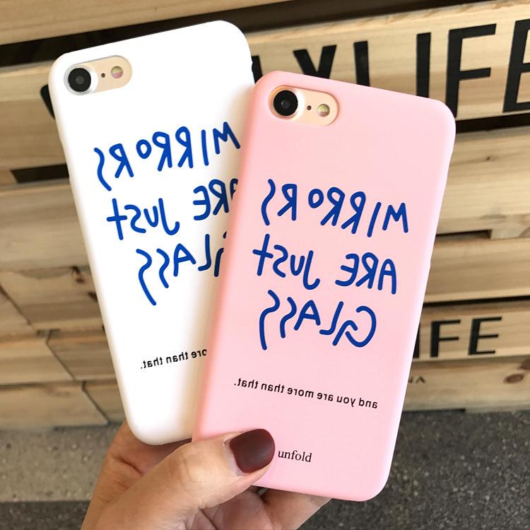 Mirrors are just Glass Couple Phone Cases