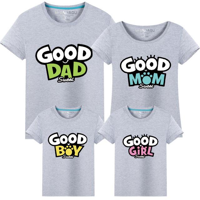 Good Dad Mom Boy Girl Family Matching Clothes
