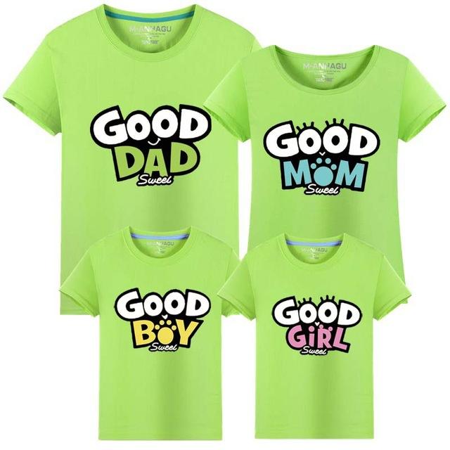 Good Dad Mom Boy Girl Family Matching Clothes