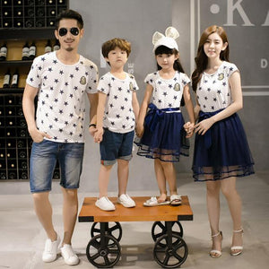 Star Print Family Matching Clothes