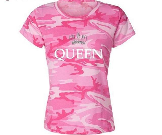 King Queen Army Couple Clothes Tee Shirt