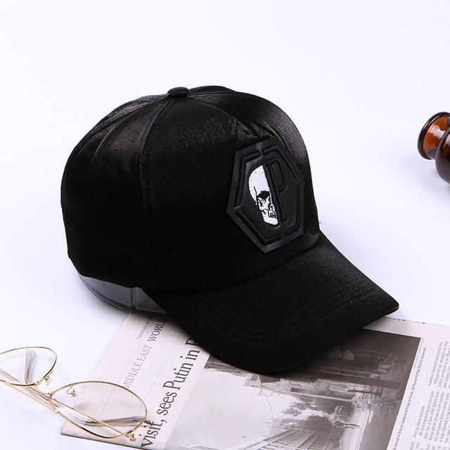 Skull Head  Baseball Couple Caps
