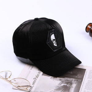 Skull Head  Baseball Couple Caps