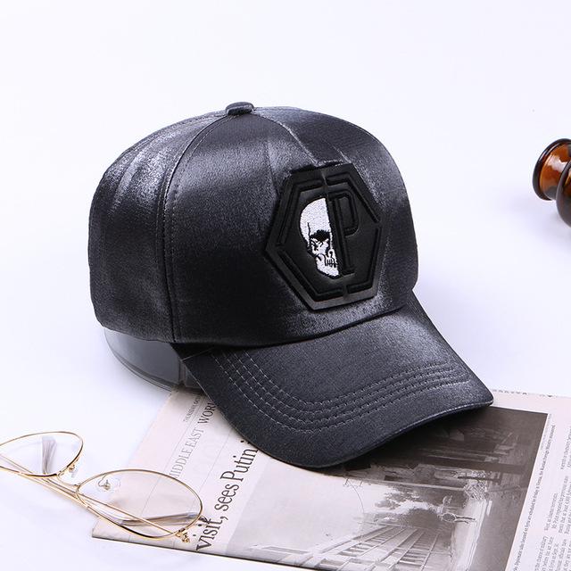 Skull Head  Baseball Couple Caps