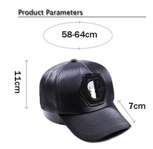 Skull Head  Baseball Couple Caps