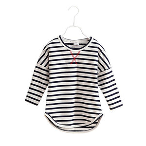 NEW family shirt clothes for mother and daughter striped matching clothes family look mommy and me outfits clothing girl shirt
