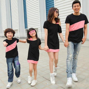 Off shoulder dress shirt Family Matching Clothes