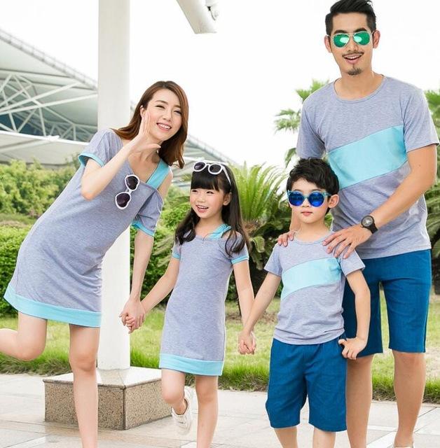 Off shoulder dress shirt Family Matching Clothes
