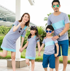 Off shoulder dress shirt Family Matching Clothes