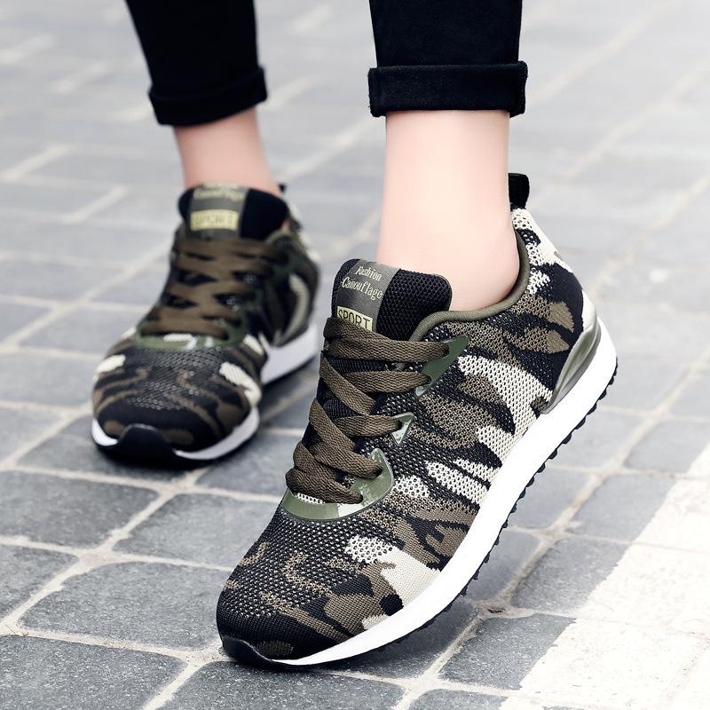 Camouflage Running Couple Shoes