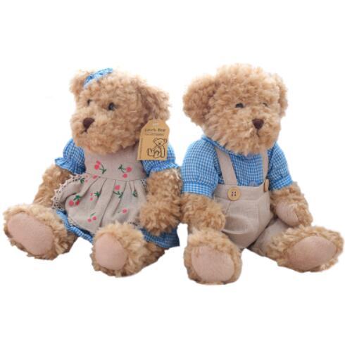 Lovely Mini Teddy Bear Couple Stuff Toys ( 26cm )
