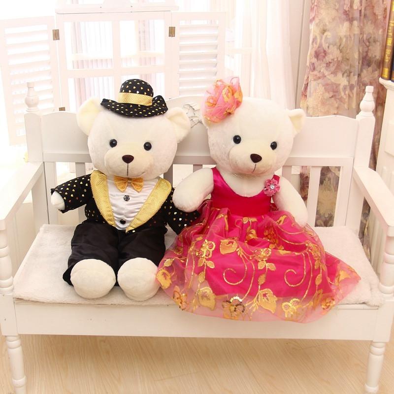 Mr. and Mrs. Bear in Red Couple Stuff Toys ( 60cm )