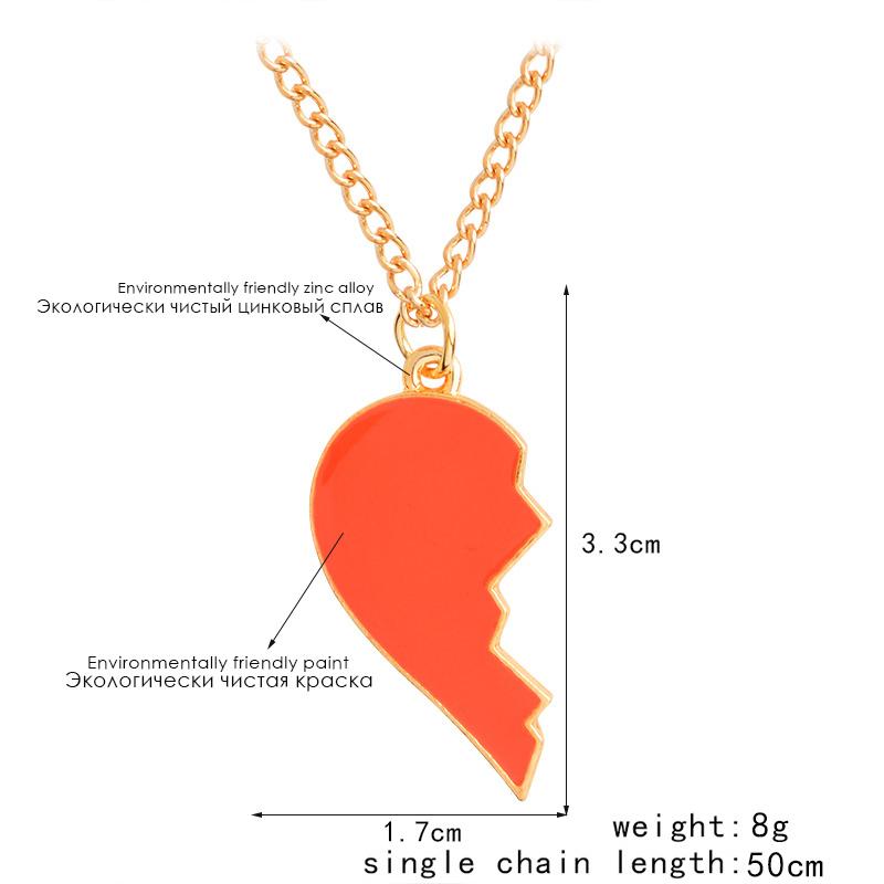 Heart and Wine Bottle Couple Necklace