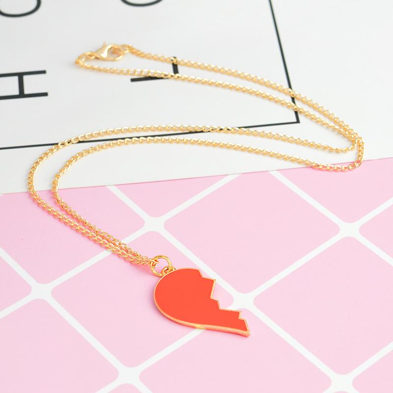 Heart and Wine Bottle Couple Necklace
