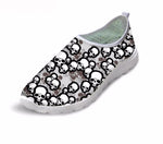 Black Skull Couple Shoes