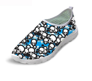 Black Skull Couple Shoes