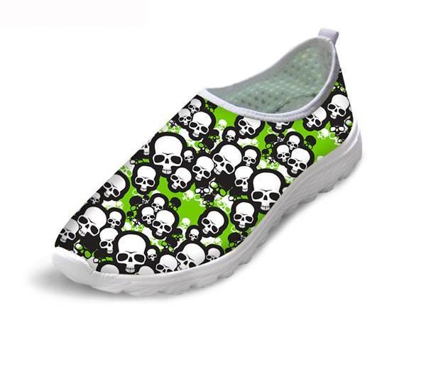 Black Skull Couple Shoes