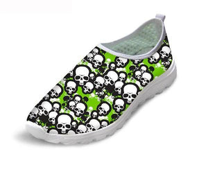 Black Skull Couple Shoes