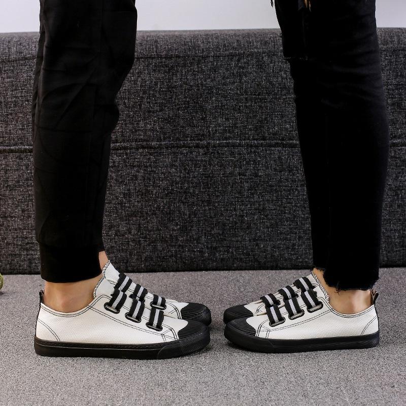 Black Sole Canvas Couple Shoes