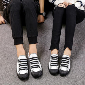 Black Sole Canvas Couple Shoes