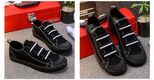 Black Sole Canvas Couple Shoes