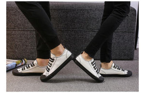Black Sole Canvas Couple Shoes