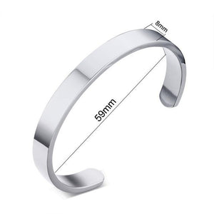 Free Engraving Personalized Couple Cuff Bracelets