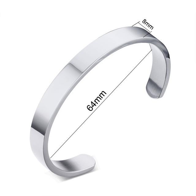 Free Engraving Personalized Couple Cuff Bracelets
