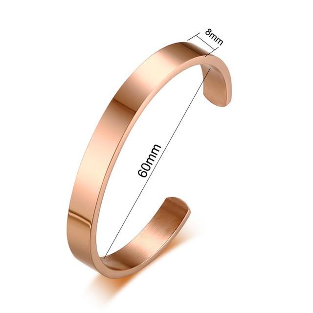 Free Engraving Personalized Couple Cuff Bracelets