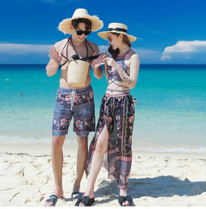 Boho Couples Swimwear Set