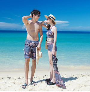 Boho Couples Swimwear Set