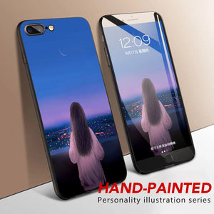 Boy and Girl Night View Couples Phone Case