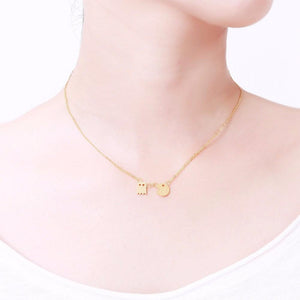 Pacman Couple Necklace