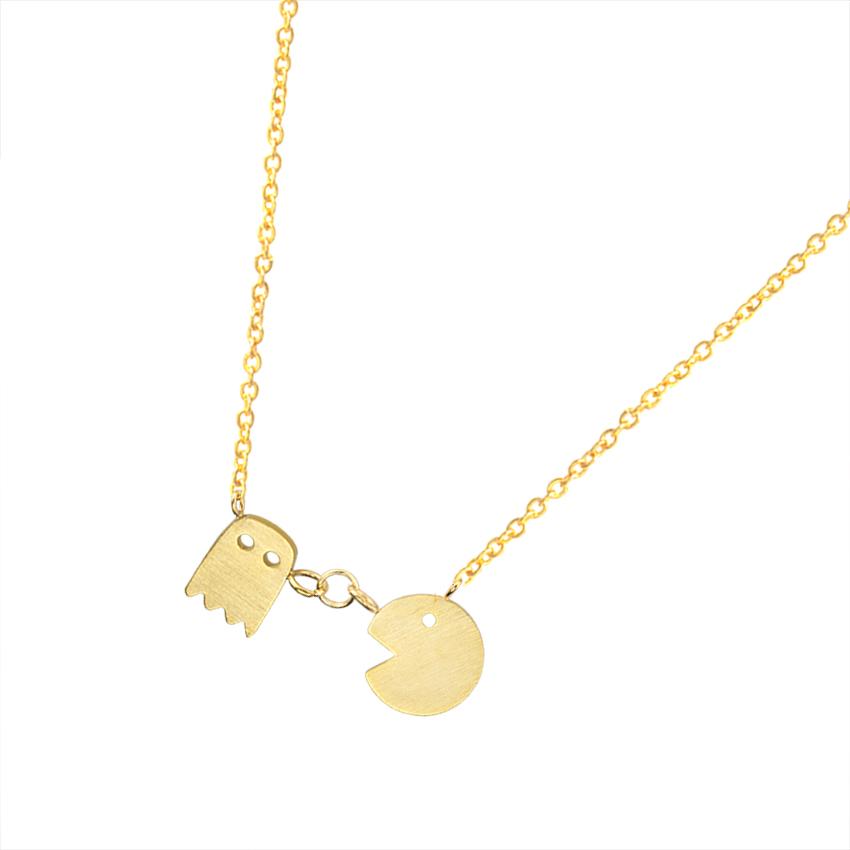 Pacman Couple Necklace
